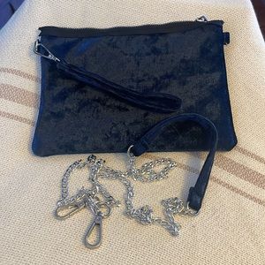 Velvet Blue Wristlet/Crossbody